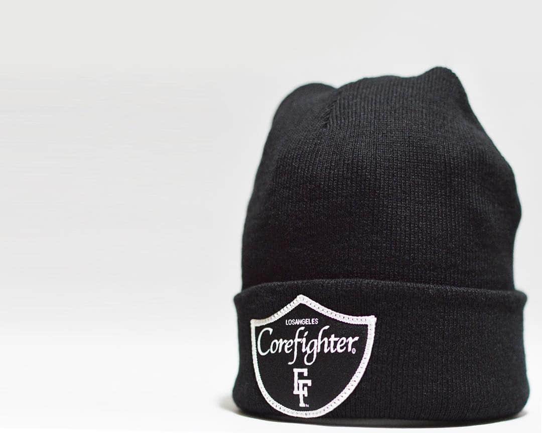 コアファイターのインスタグラム：「. CFMPD WACTH CAP Col: Black  Material: Cotton 60% Acrylic 40%  The Los Angeles Corefighter Metropolitan Police Department !  ALTER-E-GO #101 Komashinn Bld. 3-61-11  Sendagaya Shibuya Tokyo 03-3478-5804  #corefighter #corefighterco. #cf #losangeles #コアファイター #la #ca #California #lapd #nypd #pd #watchcap #metropolitanpolicedepartment #knitcap」