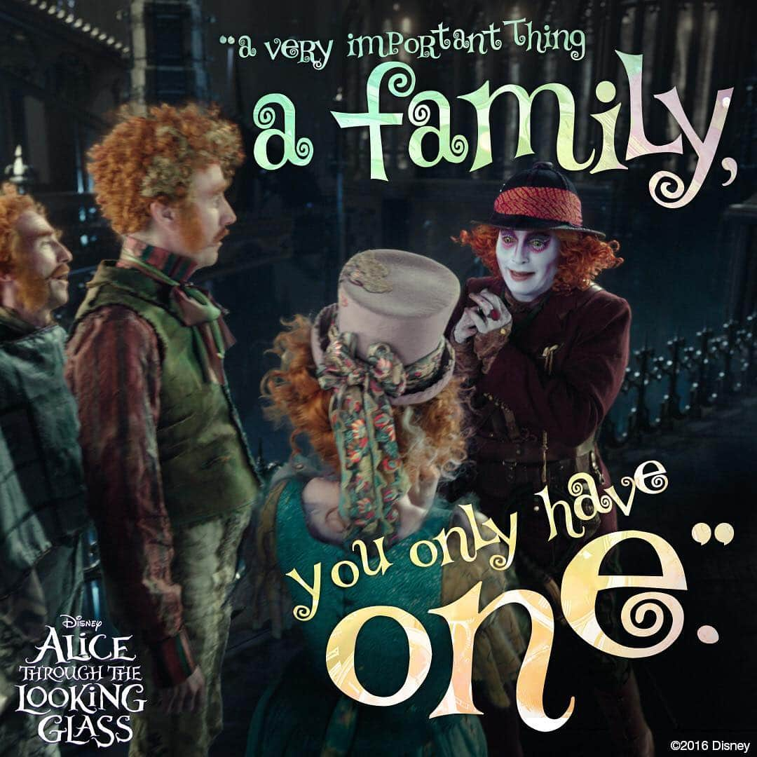 Disney Aliceのインスタグラム：「Cherish those you love. #ThroughTheLookingGlass」