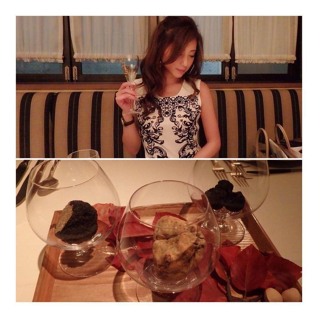 加賀美早紀さんのインスタグラム写真 - (加賀美早紀Instagram)「3種のトリュフを贅沢にいただきました #truffe #french #dinner #withmom」10月13日 23時52分 - kagami_saki