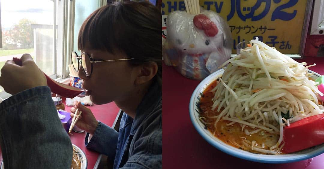 芹那さんのインスタグラム写真 - (芹那Instagram)「#らい久 私はラーメンが好きなのではなく らい久が好きなのかもしれない  店長さんと ツーショット撮っちゃった♡ #完食」10月15日 18時04分 - serinaofficial