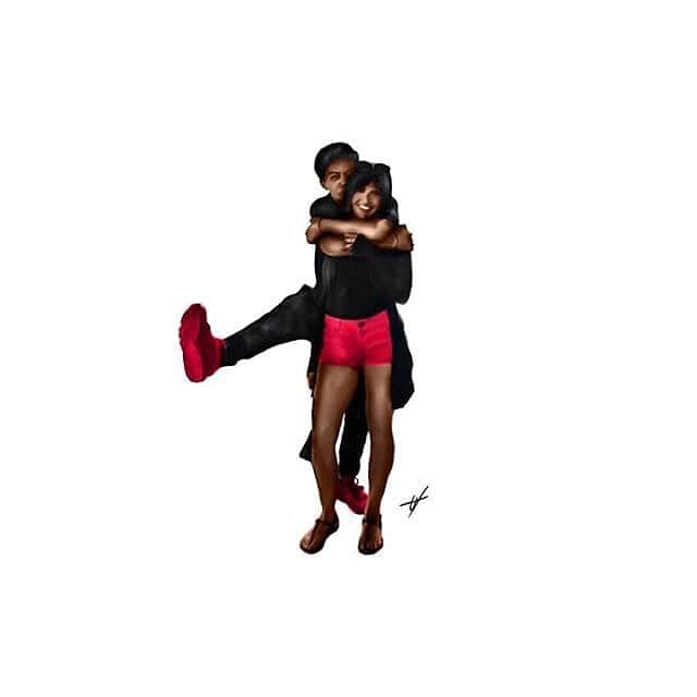 マーヴェリック・イギアのインスタグラム：「This birthday girl tho @dianaa1690 🔥 🎨: @k.utd」