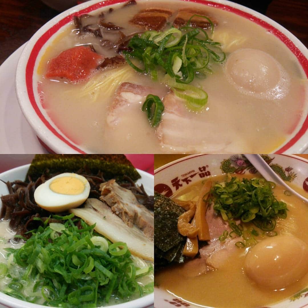 里美ゆりあのインスタグラム：「じゃんがらラーメンも美味しかった(^-^) #じゃんがら#博多天神#天下一品」