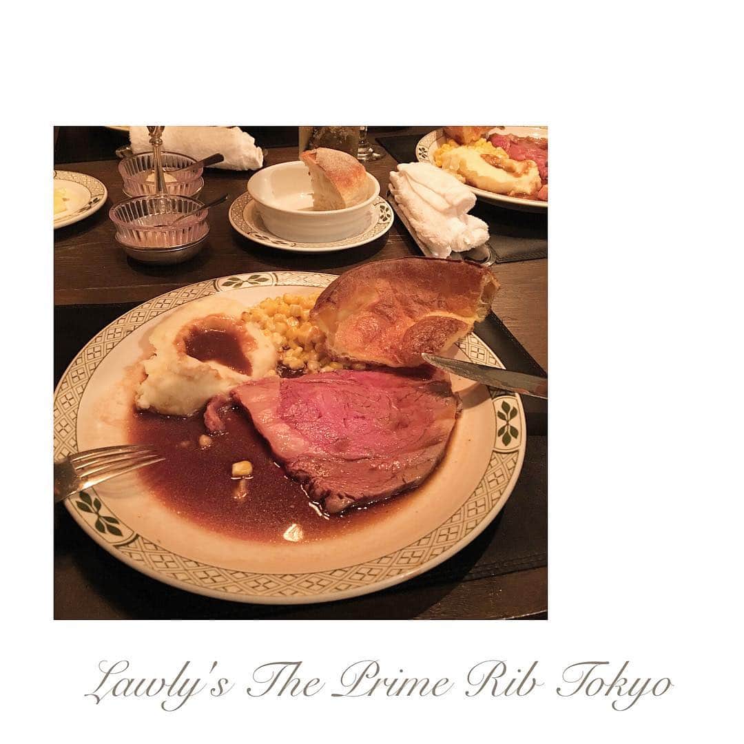 長崎莉奈のインスタグラム：「いつもお世話になっている、宮本夫妻と恵比寿のLawly's The Prime Rib Tokyoへ🍴 ずっと美味しいとレコメンドしてくれていたお店に行けて嬉しい😊 お肉がめちゃくちゃ美味しくて、宮本夫妻に癒され、いい1日でした！  #lawlystheprimerib  #meet #yummy #tokyo #japan #enjoy #fun #instagood #instafood #instadaily #like4like」