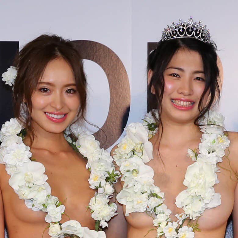 BIOPPAI2016のインスタグラム：「#BIOPPAI  美おっぱいコンテスト2016 ●グランプリ  中岡龍子 ●準グランプリ 中北成美 ＬＵＮＡ ●PEACHJOHN特別賞 繭」
