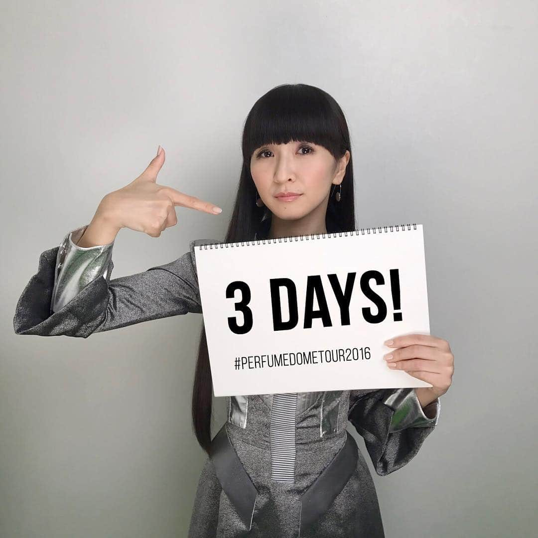 Perfumeさんのインスタグラム写真 - (PerfumeInstagram)「Only 3 more days till Perfume 6th Tour 2016 "COSMIC EXPLORER" Dome Edition!!! Oct. 22nd & 23rd @ Kyocera Dome Osaka Nov. 3rd & 4th @ Nagoya Dome Nov. 12th @ Fukuoka Yahuoku! Dome  待ちきれない！ Perfume 6th Tour 2016 ｢COSMIC EXPLORER｣Dome Editionまで、あと3日！  10月22日(土)、23日(日) ＠ 京セラドーム大阪 11月3日(木・祝)、4日(金) ＠ ナゴヤドーム 11月12日(土) ＠ 福岡 ヤフオク!ドーム #perfumedometour2016」10月19日 12時11分 - prfm_official