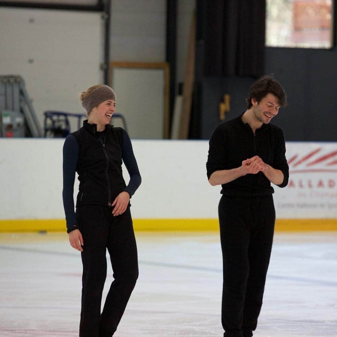 Ice Legends 2016のインスタグラム：「#TBT training for Ice Legends in Champéry. @mskostner and @slambiel have an incredible bond which goes back many years. We could feel the connection during "Le Poéme"! #IL16」