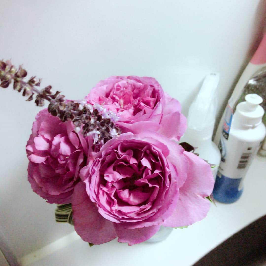 青山はなのインスタグラム：「#イベント  貰ったお花綺麗ですよね♡」