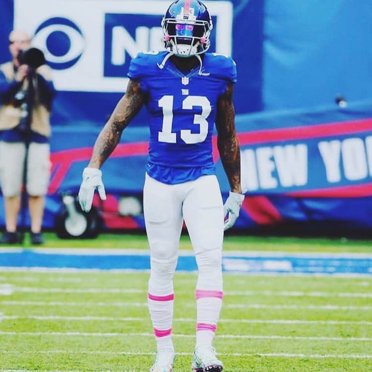 オデル・ベックハン・ジュニアのインスタグラム：「snakes in the grass 🐍 #obj #nyg」