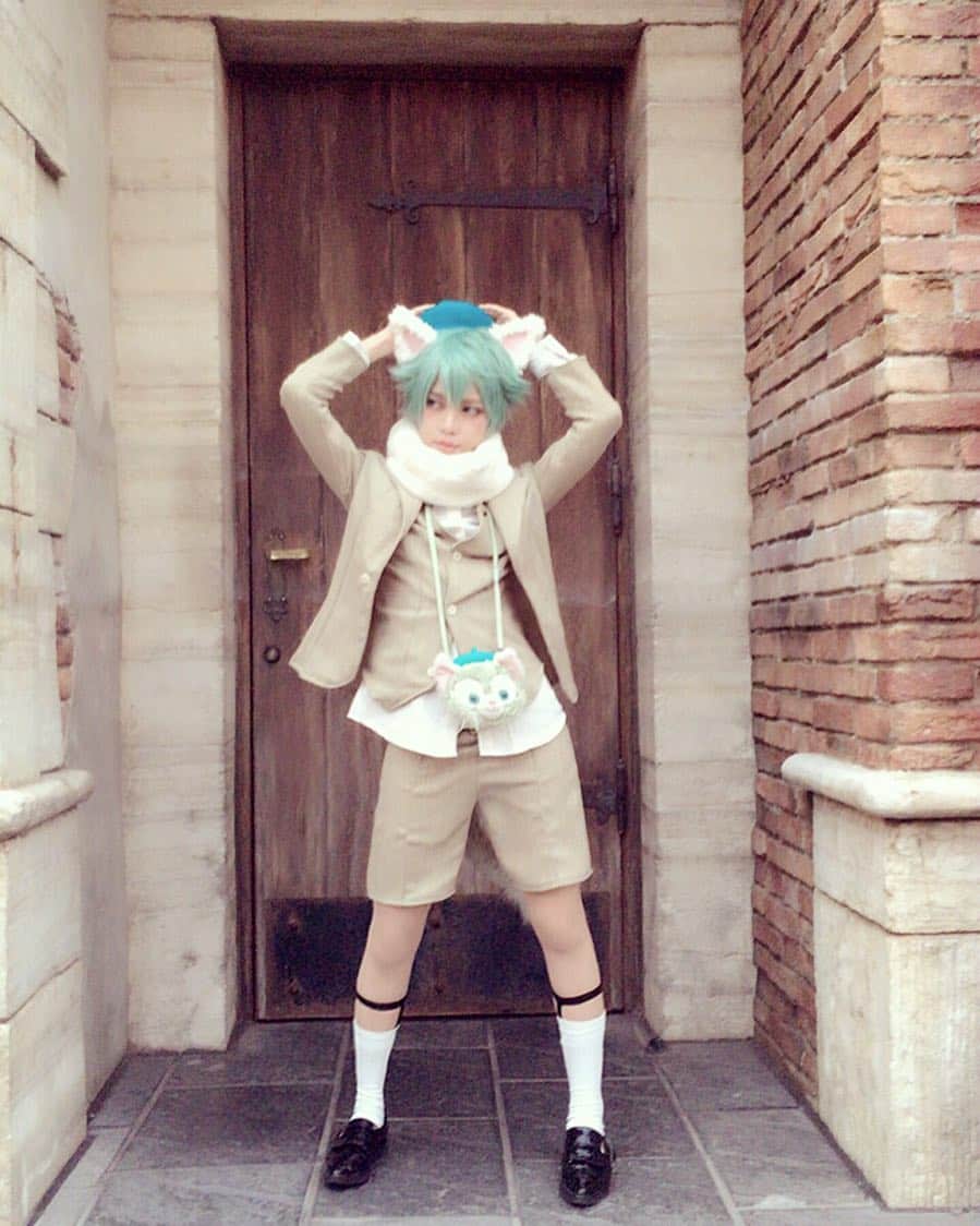 松竹ねじめさんのインスタグラム写真 松竹ねじめinstagram ディズニーハロウィン 擬人化ジェラトーニ ミントグレーのセットアップで可愛い男子にしました Dハロ仮装 Dハロ コスプレイヤー Cosplay Cosplayer Halloweenmakeup コスプレ ジェラトーニ