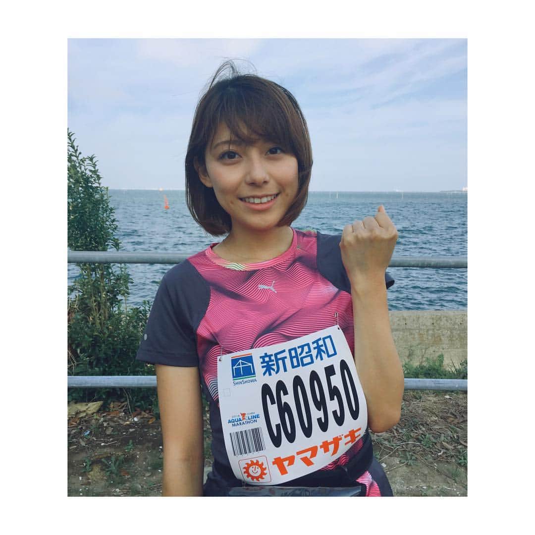上村彩子さんのインスタグラム写真 - (上村彩子Instagram)「今日は15時からTBSで『ちばアクアラインマラソン2016』が放送です！頑張ったので、ぜひ見てください🏃‍♀️🏃‍♀️ 走る前で、緊張して顔が強張ってる1枚。笑  #アクアラインマラソン#初マラソン#フルマラソン#千葉」10月30日 11時28分 - saekokamimura