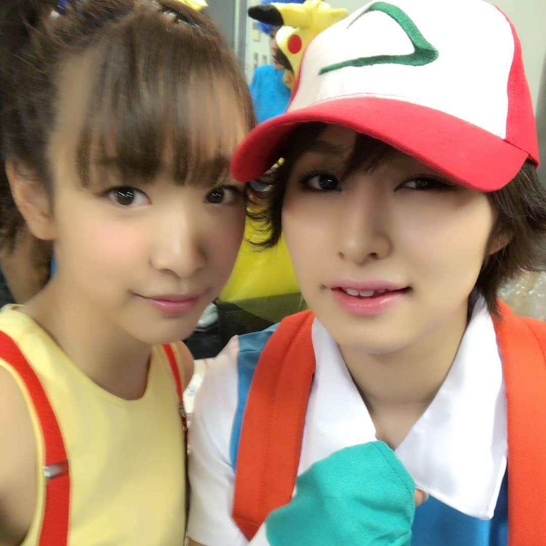 岡村明奈さんのインスタグラム写真 - (岡村明奈Instagram)「サトシとカスミ♡ #赤坂ハロウィン #仮装 #ポケモン #カスミ #サトシ #predia」10月30日 21時31分 - akky1226