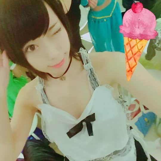 高橋ナツミのインスタグラム：「#ハロウィン#高橋ナツミ#メイド服」