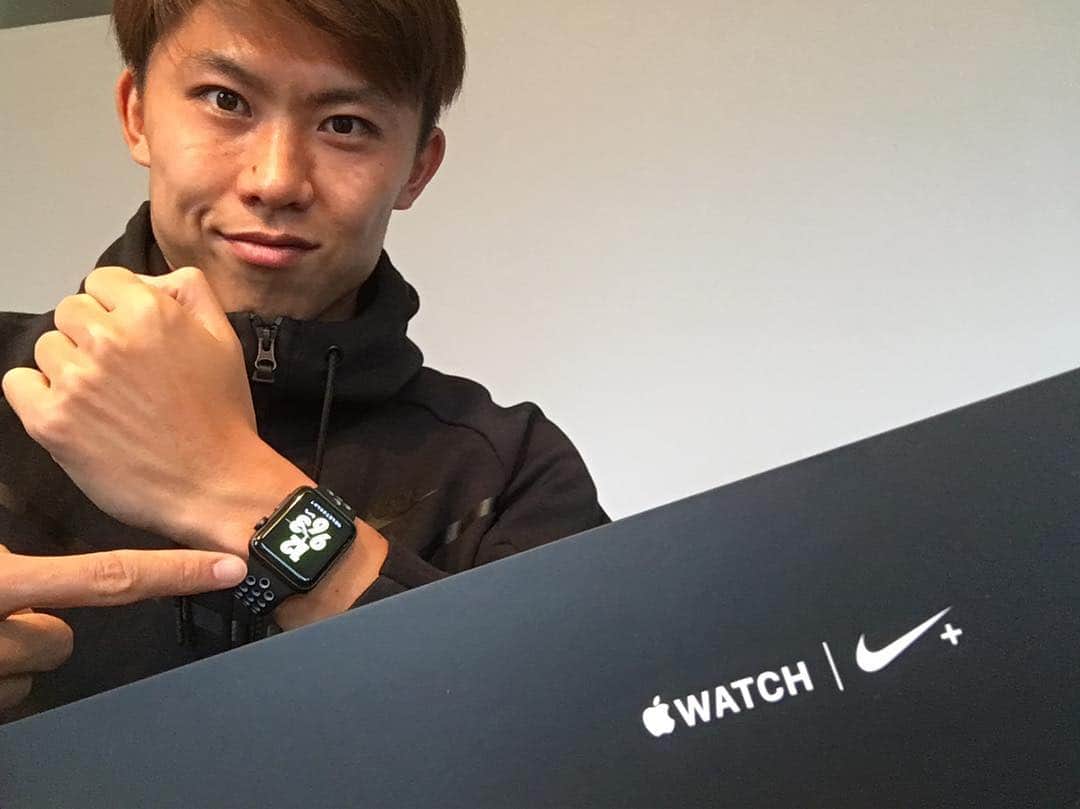 のインスタグラム：「Apple Watch Nike+⌚️ また１つ宝物が増えました✨#nike #applewatchnikeplus #nikerunning #applewatch #太田宏介 #ナイキ #ナイキランニング」