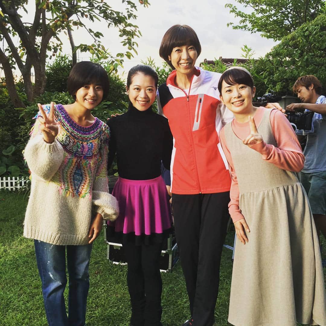 大林素子のインスタグラム：「NHKの、スポットミニ番組 黒鳥結菜さん、鈴木明子さんらと」