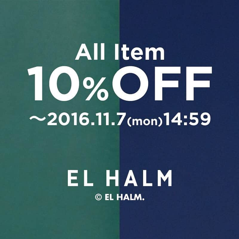 EL HALMさんのインスタグラム写真 - (EL HALMInstagram)「11/7(月)14:59までオンラインストアにて10%OFFキャンペーンを開催中です。人気のダッフルコートなどすべてのアイテムが対象です✨ ONLINE STORE ☞ http://fashionwalker.com/brand/elhalm/  #elhalm #fashion #sale #2016aw #ファッション #通販」11月6日 12時16分 - el_halm