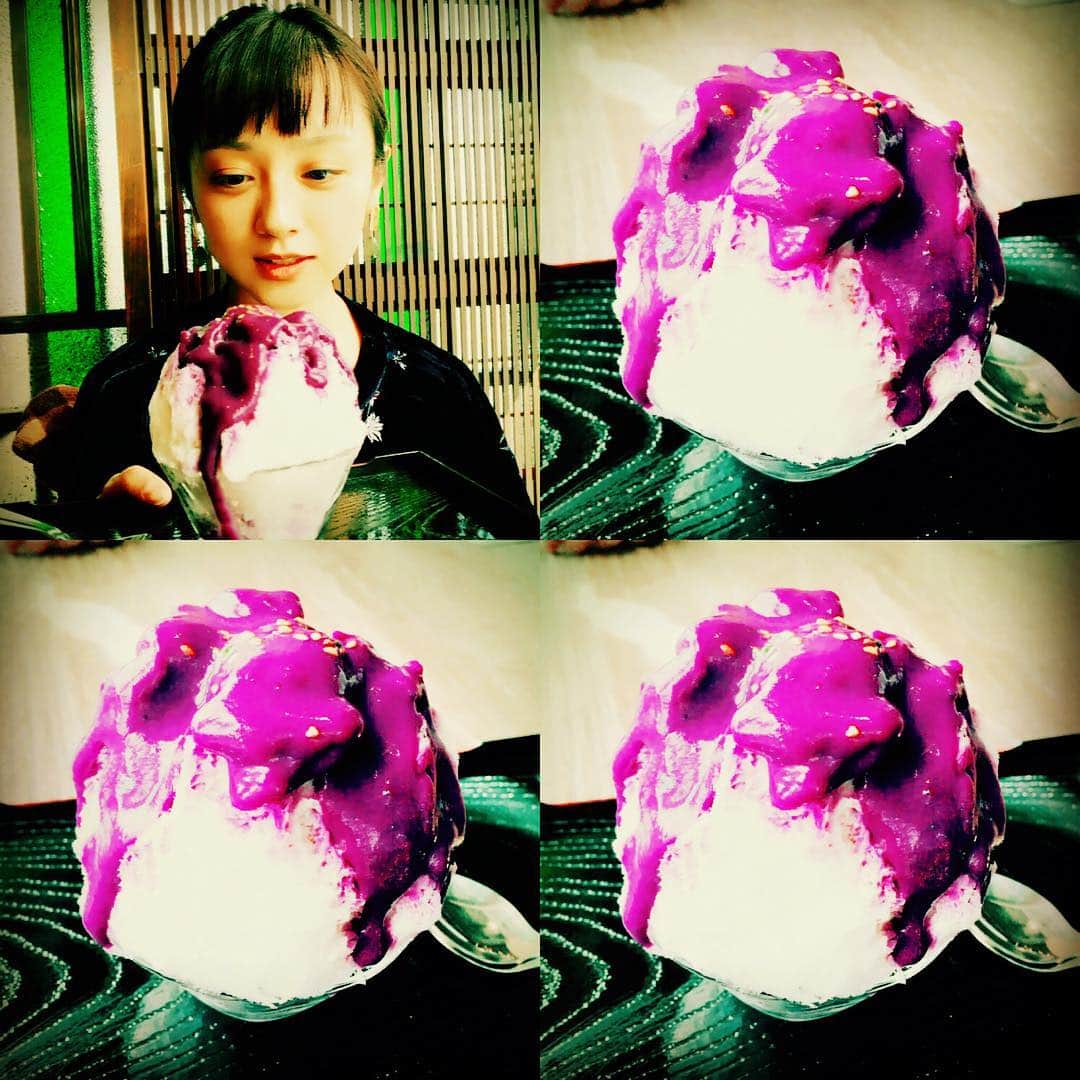 安達祐実さんのインスタグラム写真 - (安達祐実Instagram)「パープル #紅芋かき氷 #寒い日に食べても #美味しかった #魔女が作ったみたいな #ぱーぷる」11月6日 23時15分 - _yumi_adachi