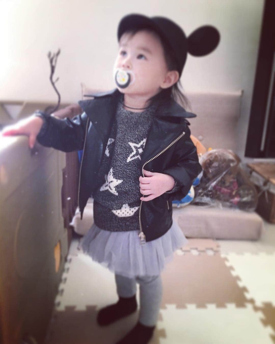 加織のインスタグラム：「ちびライダースとか かわいすぎてたまらん❤️❤️」
