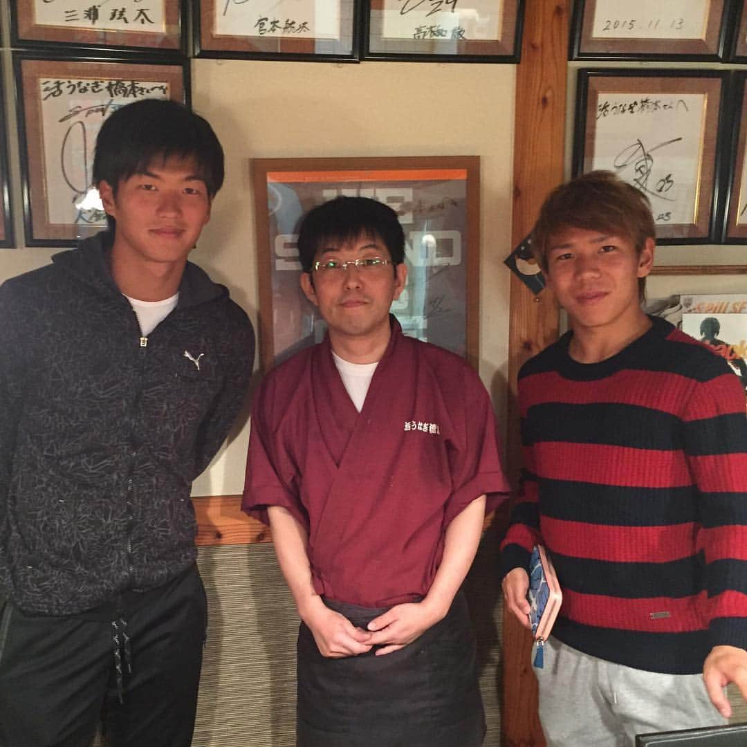 金子翔太さんのインスタグラム写真 - (金子翔太Instagram)「#最高の勝利#最高の雰囲気 航也と御飯！ #清水 #活うなぎ #橋本」11月12日 21時09分 - kanekoshota30