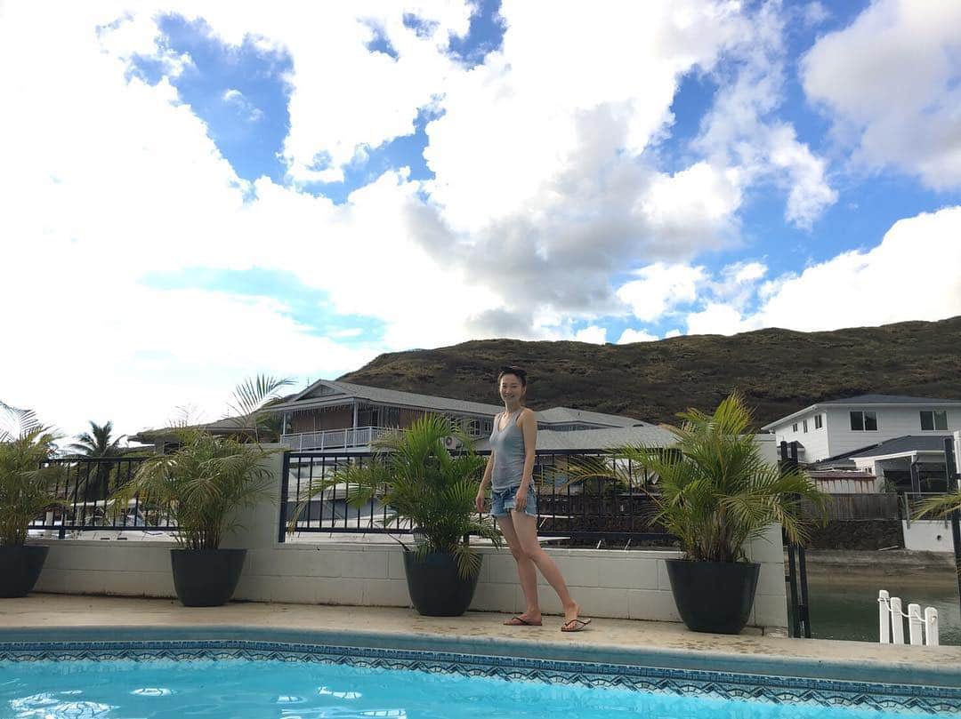 加織のインスタグラム：「🌴❤️❤️」