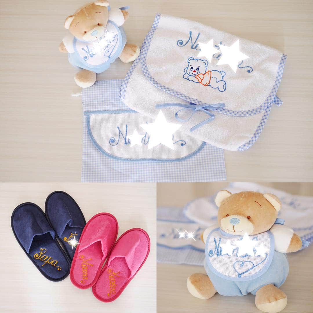 竹中一江のインスタグラム：「その場で刺繍をしてくれる#リカーミヴェロニカ 💕 先日の#梅田阪急 の#イタリアフェア2016 にて♡ 即興で刺繍が仕上がっていく技術に釘付けでした‼︎✨」