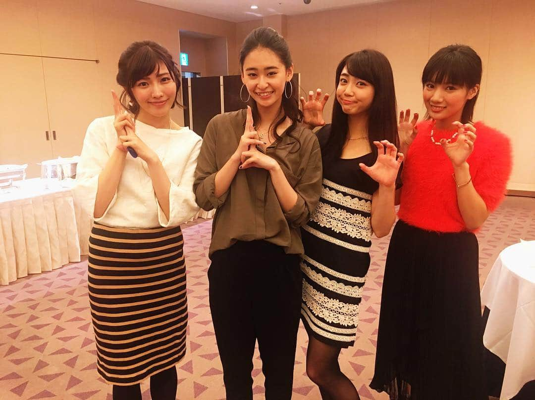 立石晴香さんのインスタグラム写真 - (立石晴香Instagram)「今日もGロッソ6回公演頑張ってます^_^！ そして昨日は劇場版 動物戦隊ジュウオウジャーVSニンニンジャーの打ち上げがありました！  写真撮ってもらったので少しだけですが、様子お伝えしますね🙈✨ #instagood」11月20日 13時08分 - haruka_tateishi