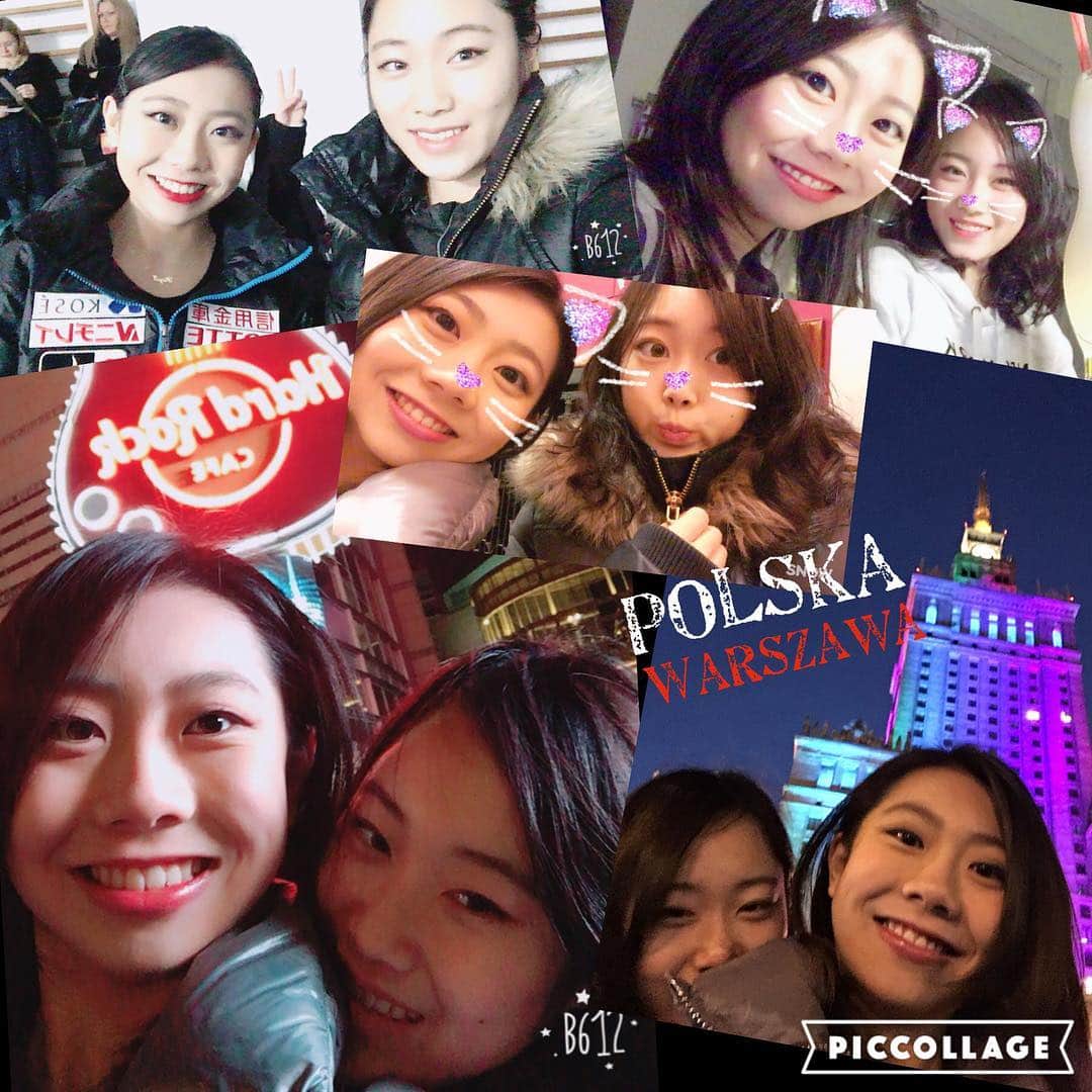 中塩美悠のインスタグラム：「りおなちゃんと行けてほんとによかった👩‍❤️‍💋‍👩✨ めっちゃ楽しかった!!!!😆✨💚 @riona_kato  #poland🇵🇱 #warsaw #観光楽しすぎて #はしゃぎ過ぎて #次の日 #集合時間の #15分前に起床… #急いで詰め込んだキャリーの中身は #誰にも見せられません…😅💧」