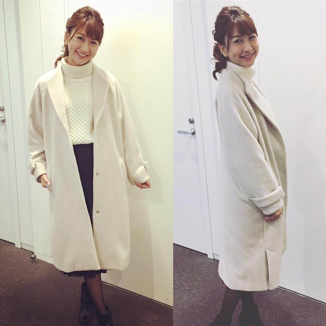澤田南のインスタグラム：「今年新しく仲間入りした#adieutristesse のコート❅ . すごく軽いのに、想像以上にあったかくてびっくり。 柔らな色味がどんなものにもマッチしてくれて、ゆったりしてるのでとっても着心地のいいニューフェイスです◡̈⃝︎ . 今年の冬は、温かくて優しく包み込んでくれるコートのような女性になりたいです。笑 . #adieutristesse  #アドュートリステス  #コート #アウター #ootd #outfit」