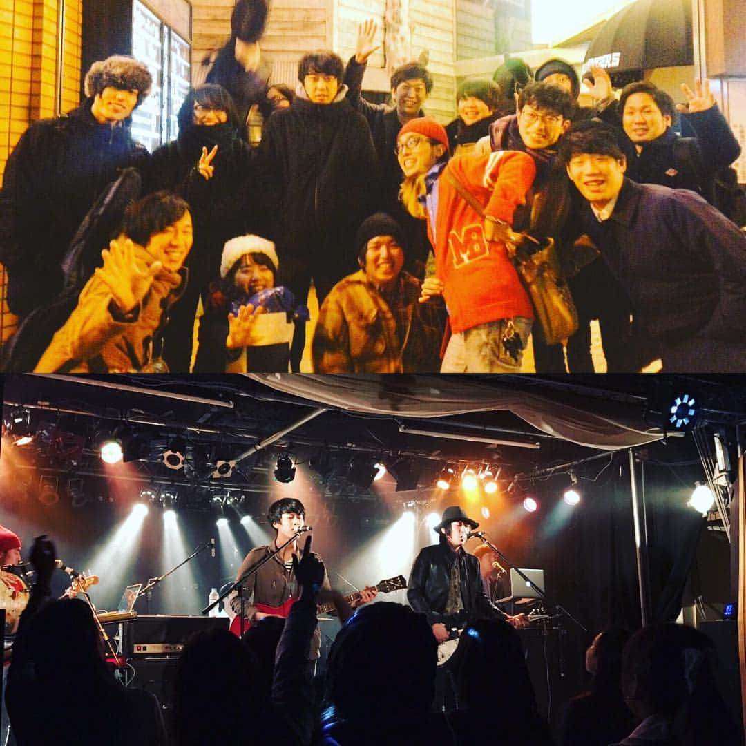 FOLKSさんのインスタグラム写真 - (FOLKSInstagram)「【3rd CAMP FIRE # HYBRID ‼︎】 共演してくれたMARQUEE BEACH CLUB、Ancient Youth Club、そして見にきてくれた皆さんありがとうございました！3連続企画の最後を飾る最高の夜になりました！打ち上げ後にみんなでぱしゃり。」11月26日 17時05分 - meguminoboys