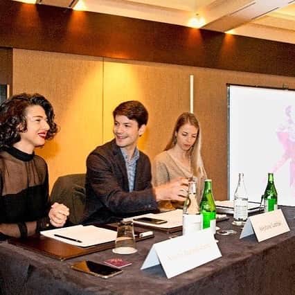 Ice Legends 2016のインスタグラム：「#FlashbackFriday to exactly a year ago, when @slambiel, @mskostner, and @khatiabuniatishvili introduced Ice Legends 2016! Photo © Georges Cabrera/TDG」