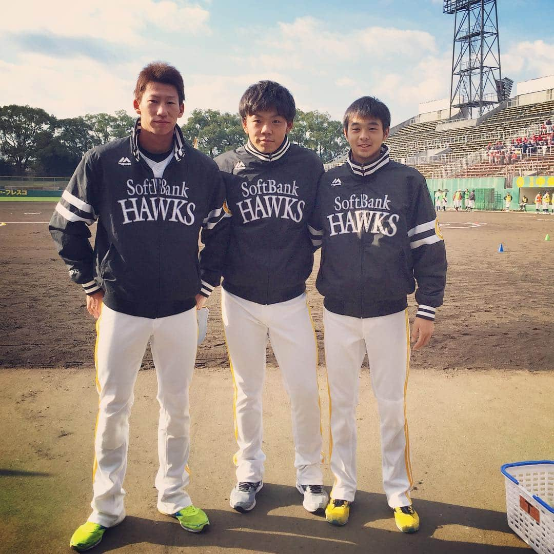 張本優大のインスタグラム：「わかさスタジアムで野球教室⚾️😍 ひさびさの京都🔥」