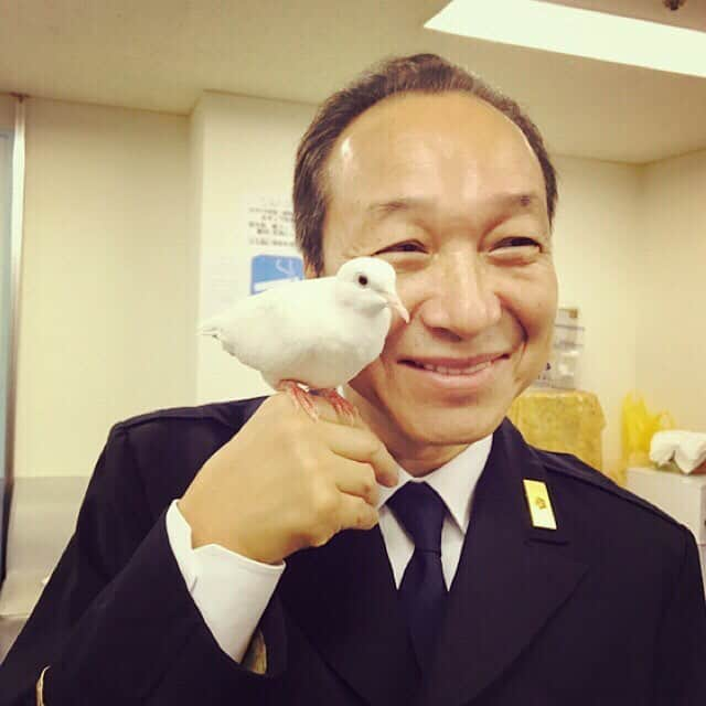 佐々木希さんのインスタグラム写真 - (佐々木希Instagram)「小日向さんと鳩…🕊✨ #ラストコップ#Hulu#小日向文世 さん」12月7日 22時50分 - nozomisasaki_official