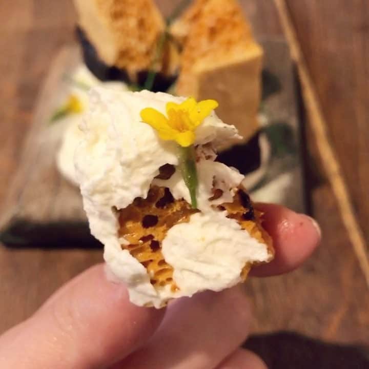MEGのインスタグラム：「最近おいしかったスイーツ。冷え冷えのチョコとマスカルポーネクリームのコンビからくる幸せ感。 #🌼🌼🌼」