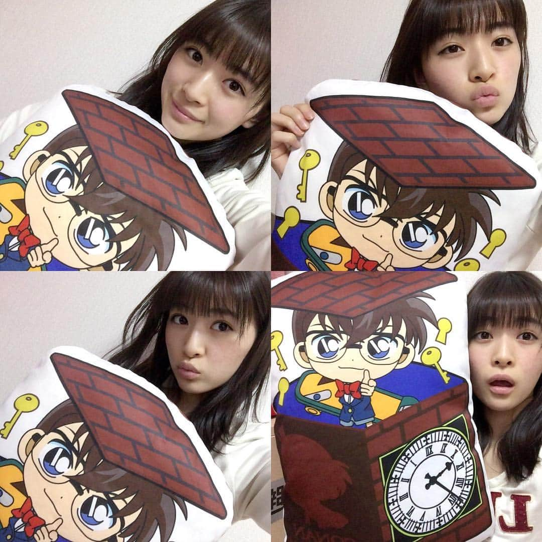 優希美青さんのインスタグラム写真 - (優希美青Instagram)「買っちゃった🙈💕 #コナン #名探偵コナン #love #クッション」1月4日 19時10分 - mio_yuki