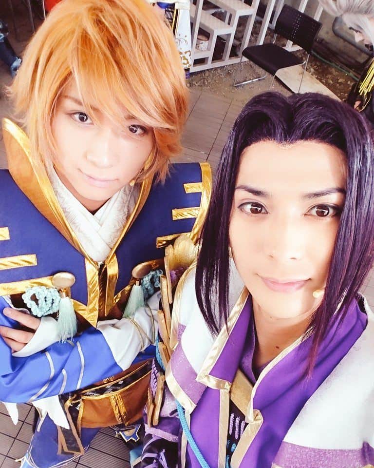 仲田博喜のインスタグラム：「#戦国無双 #小早川隆景 #荒牧慶彦 #マッキー #お茶目」