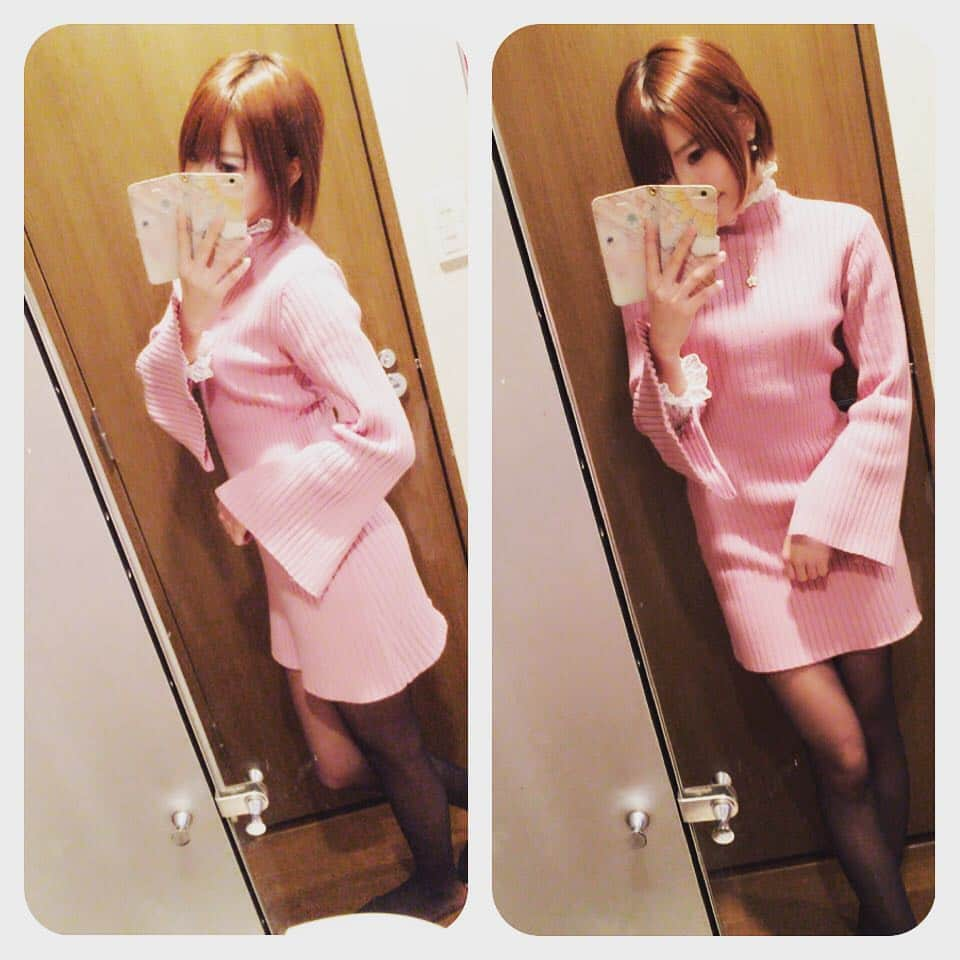 百瀬ゆいさんのインスタグラム写真 - (百瀬ゆいInstagram)「#今日の私服#holymischis#ワンピース#ピンク#code#pink#onepiece#new」1月6日 17時31分 - momoseyui0622