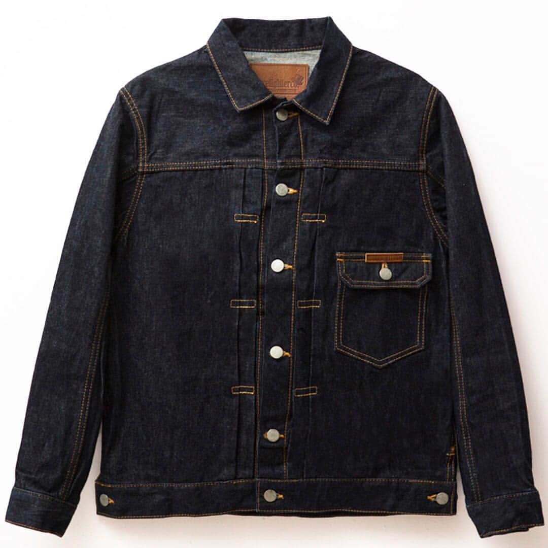 コアファイターのインスタグラム：「. 1ST TYPE DENIM JACKET Col: 14oz Rigid Material: Cotton 100%  #corefighter #corefighterco. #losangeles #コアファイター #la #ca #California #1stdenimjkt #rigiddenim #denim #indigodenim #indigo#denimjkt #14oz #okayamadenim #1sttype」