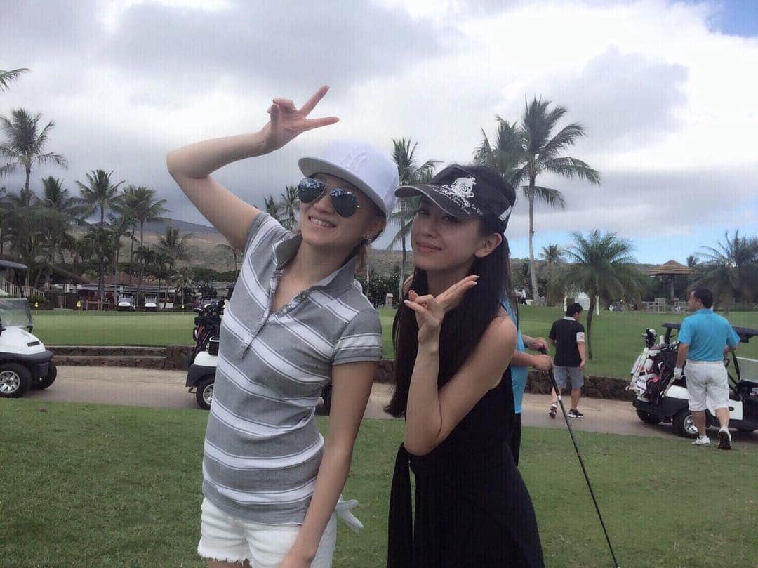加織のインスタグラム：「🌴⛳️🌴」