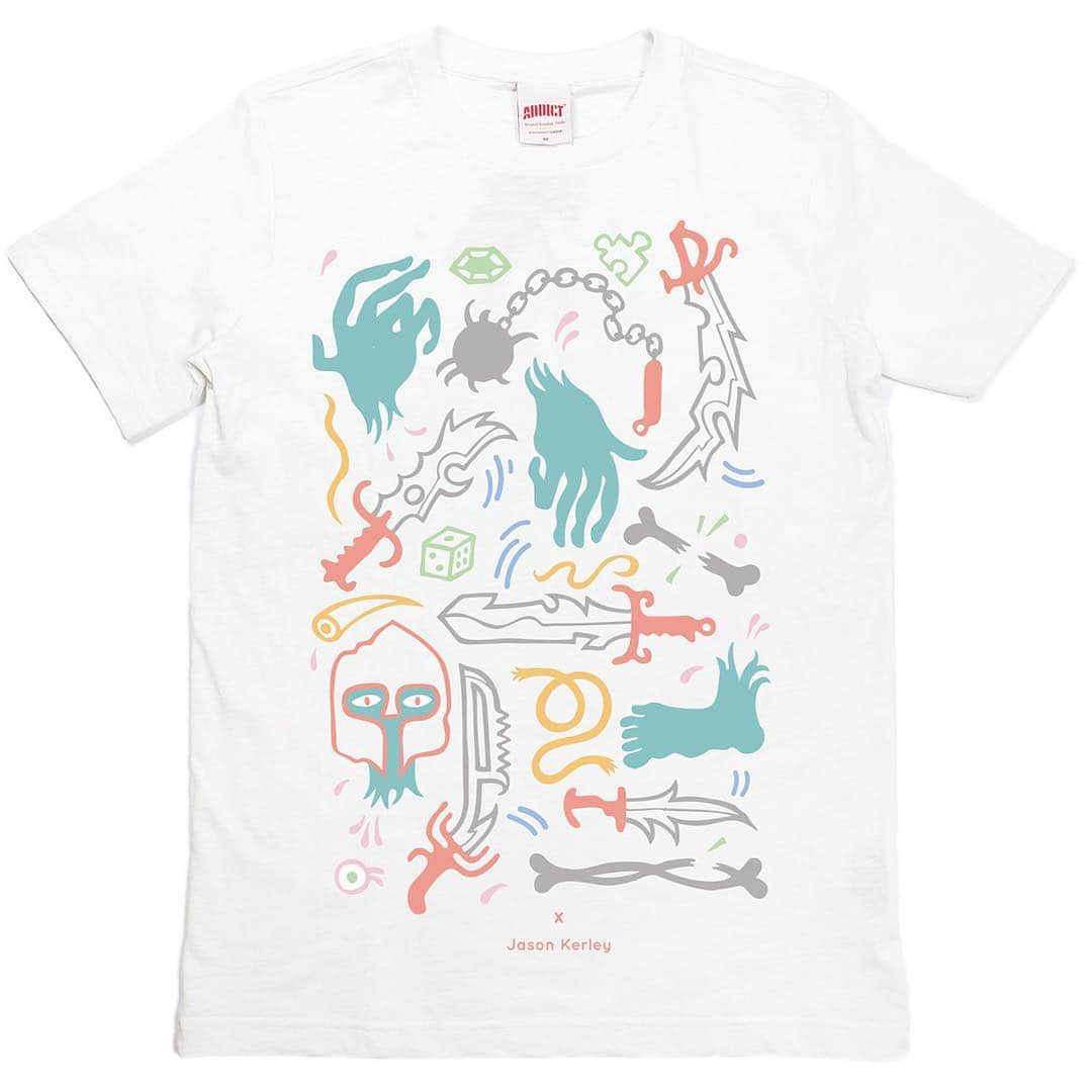 のインスタグラム：「Jason Kerley threw some of his best work on a few exclusive tees for us. Which one will you be adding to your collection? #artistseries #giftideas #tees」