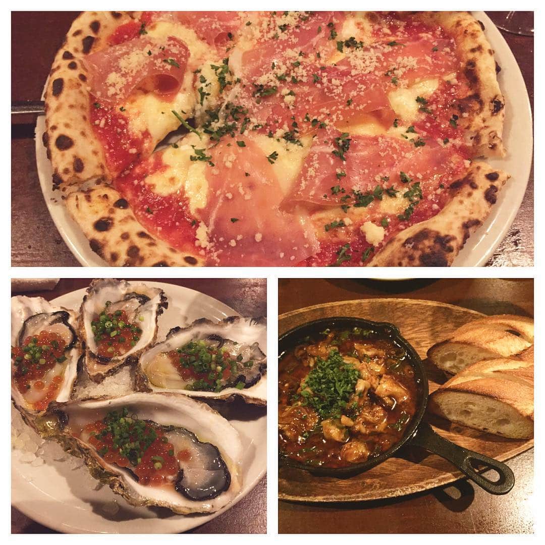 和田彩花のインスタグラム：「本日のディナー✨  生牡蠣と自家製サングリアが美味しい、イタリアン料理屋さんへ行ってきました♪  今週はご飯の約束が多くて太りそうなので、ホームエステ毎日やろう(^_^;) #ディナー  #イタリアン  #生牡蠣  #サングリア」