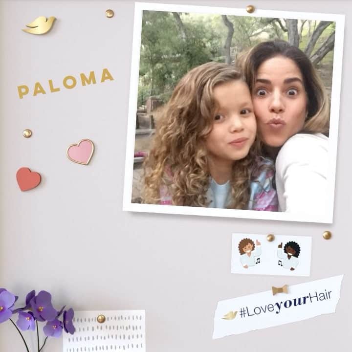 アナ・オルティスのインスタグラム：「I love Paloma's hair because it's wild & beautiful, just like her! Go to http://loveyourhair.dove.com/ to create an image sharing why you love your daughter's hair & tag @Dove & #LoveYourHair #DovePartner」