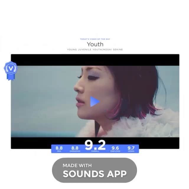 Young Juvenile Youthのインスタグラム：「We won✨ #VOTD award for best music video!👑👑👑 海外MVアワードで賞をとりました！  @YJYmusic - Youth Directed by @kosai_sekine DOP: @senzo_ueno http://votd.tv/ #yjy #youngjuvenileyouth #yjymusic」