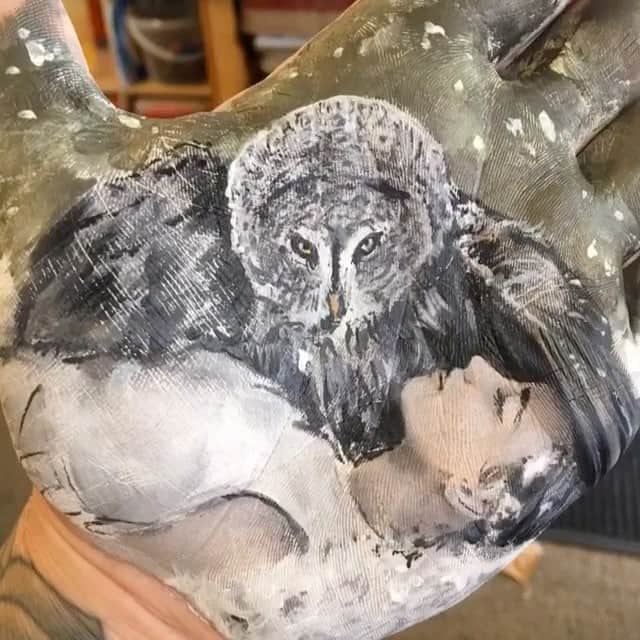 Art Collective Magazineのインスタグラム：「Beautiful work by @pangaeanstudios #handstamp #artcollectivemag」