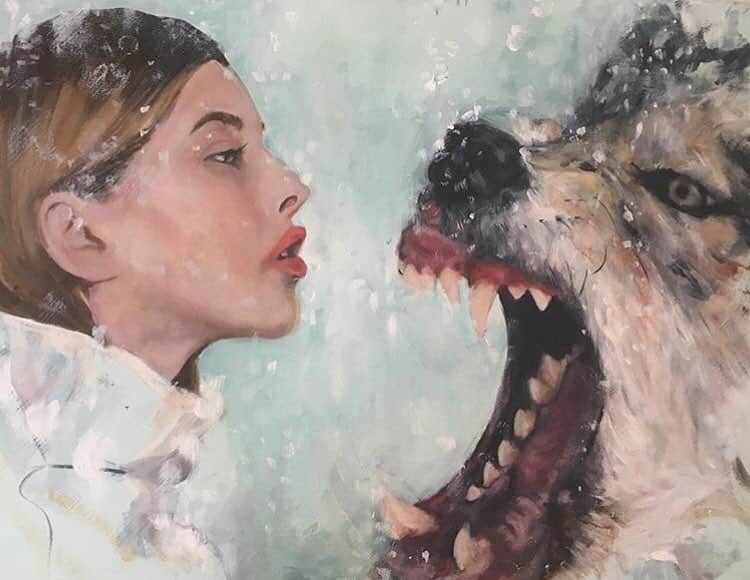 Art Collective Magazineのインスタグラム：「Fantastic painting by @beautifullydamned #artcollectivemag」