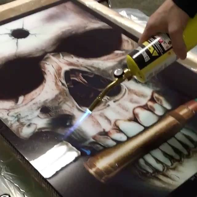 Art Collective Magazineのインスタグラム：「Amazing artwork/custom print in progress by @peterperlegas #artcollectivemag」