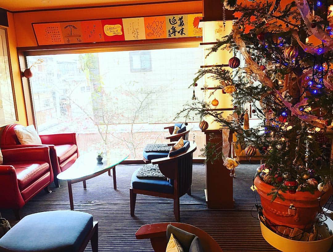 里井真由美さんのインスタグラム写真 - (里井真由美Instagram)「「浜作」2階でデザートとコーヒーを。 ガラリと雰囲気が違って素敵。 クリスマスツリーも(^^) ＃浜作」12月24日 21時44分 - mayumi.satoi