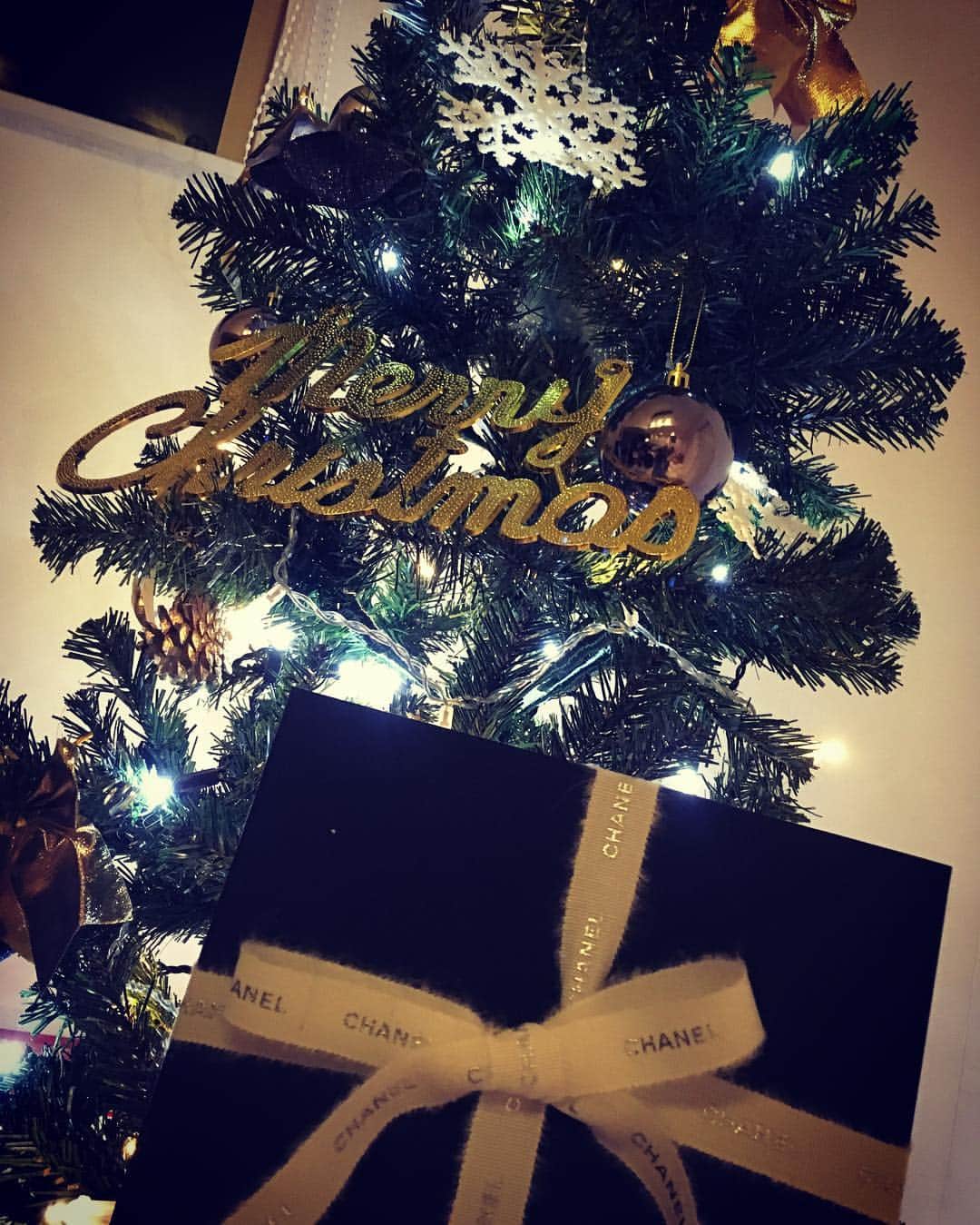 加織のインスタグラム：「🎅merry christmas🎄✨ thank you darling🎁✨」