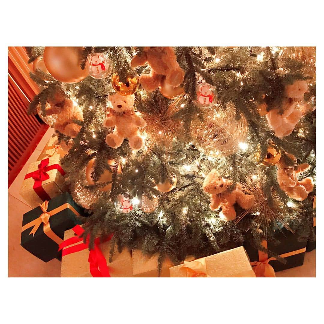 小嶋千尋さんのインスタグラム写真 - (小嶋千尋Instagram)「MerryChristmas 🎄🎁💓 くまのツリーかわい過ぎる〜(〃ω〃) ・ ・ #christmas #クリスマス」12月25日 23時13分 - chii.q9