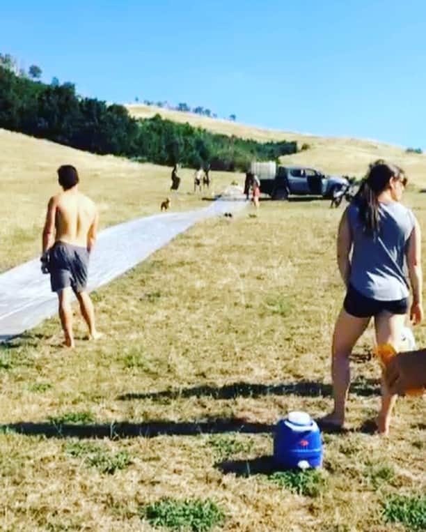 のインスタグラム：「I finally got the guts to go down 😀」