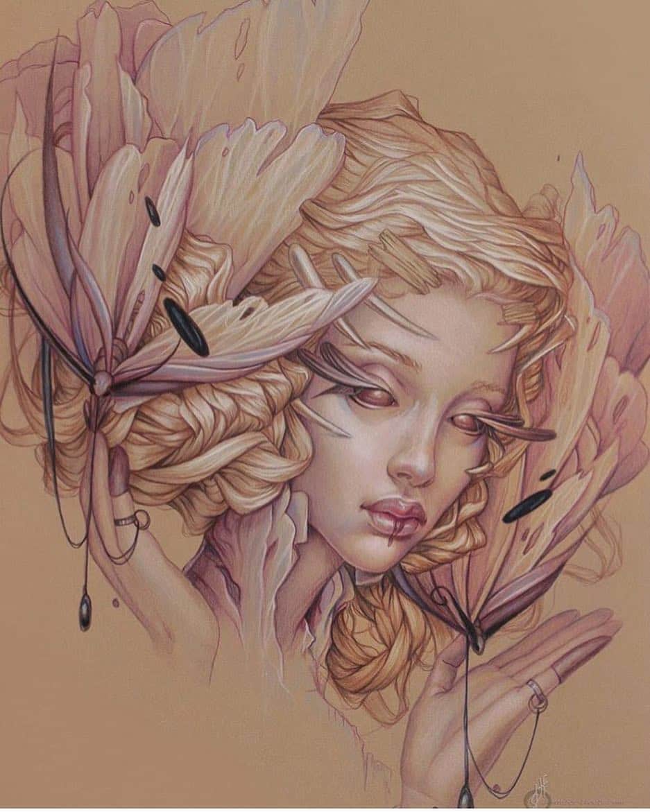 Art Collective Magazineのインスタグラム：「We love this piece by @jenniferhealyart  www.illustratedmonthly.com」