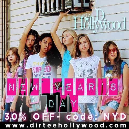 ダーティーハリウッドのインスタグラム：「Heads up - New Years Day Event‼️ at dirteehollywood.com - code : NYD ... happy shopping all 😊 #presents #gifts #sale #shopping #tweenfashion #tweenstyle #tweenmodel」